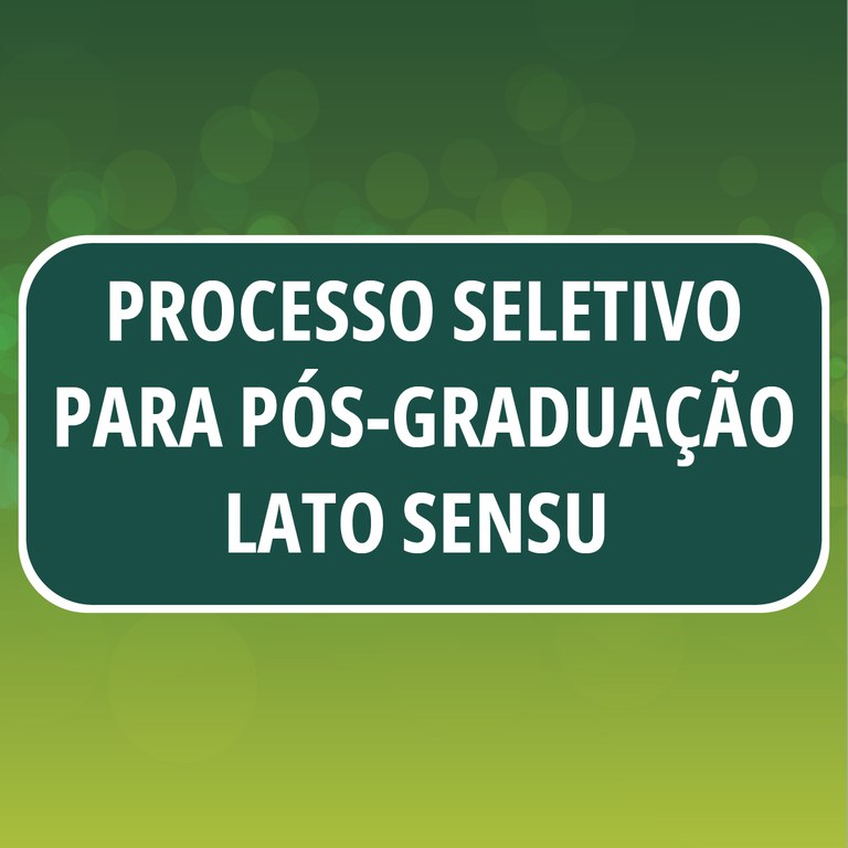 Seleção para pós-graduação no IFF Itaperuna